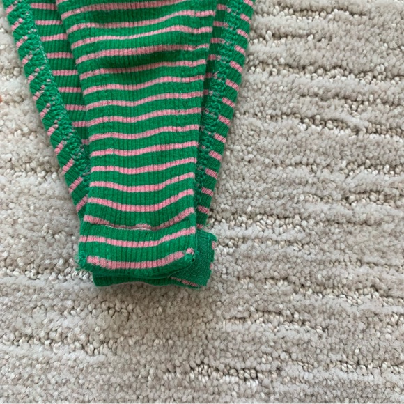 Zara Pink & Green Striped Bodysuit - Picture 7 of 7